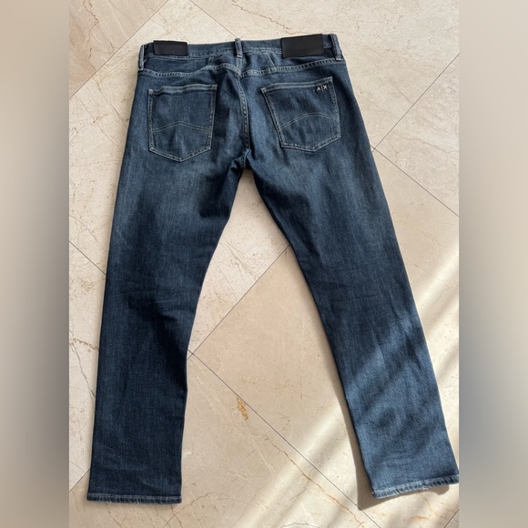 Armani Exchange Dark Blue Straight Jeans - Picture 3 of 6
